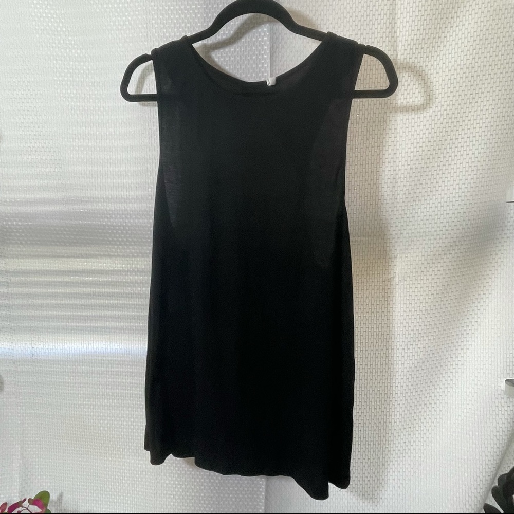 Open back tank top